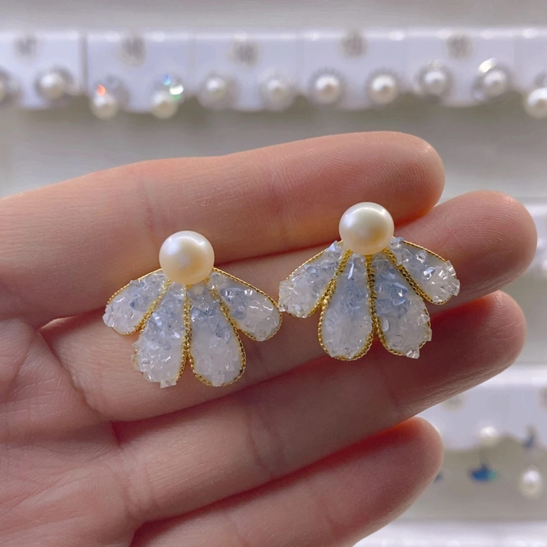 淡水珍珠耳饰未镶嵌