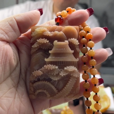 岫玉挂件未镶嵌挂件