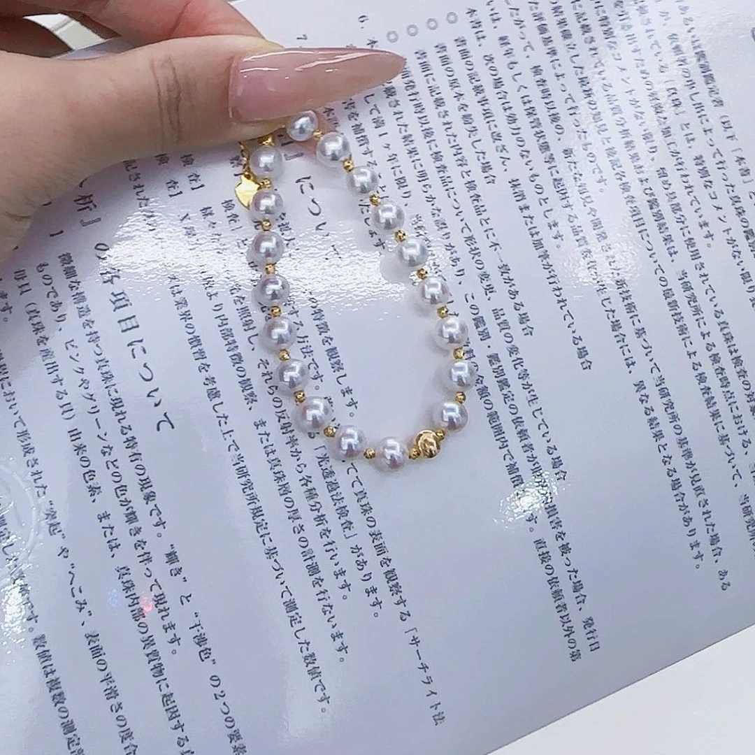 淡水珍珠手绳银S925镶嵌