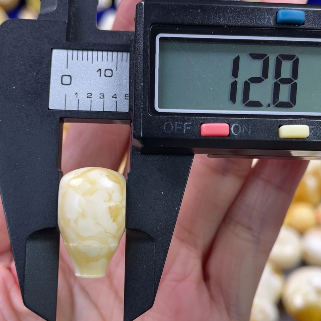 蜜蜡未镶嵌裸石琥珀蜜蜡三通配饰