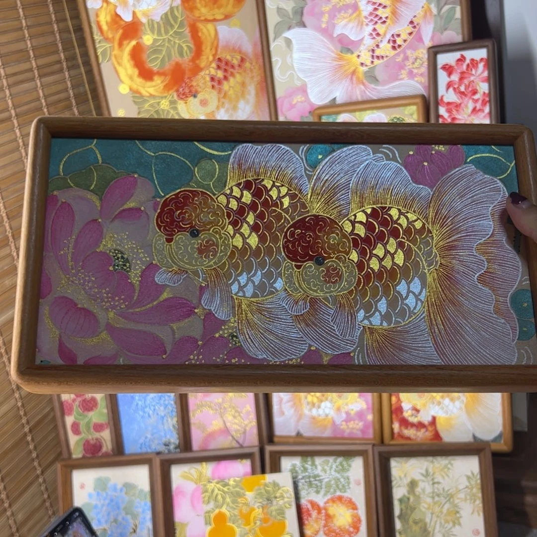 国画原创手绘国画好运连连