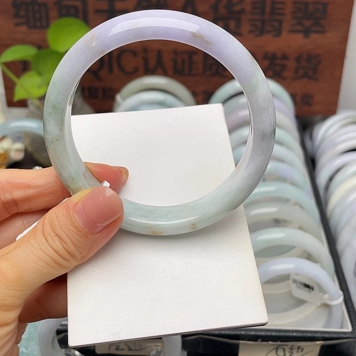 未镶嵌手镯翡翠60正圈