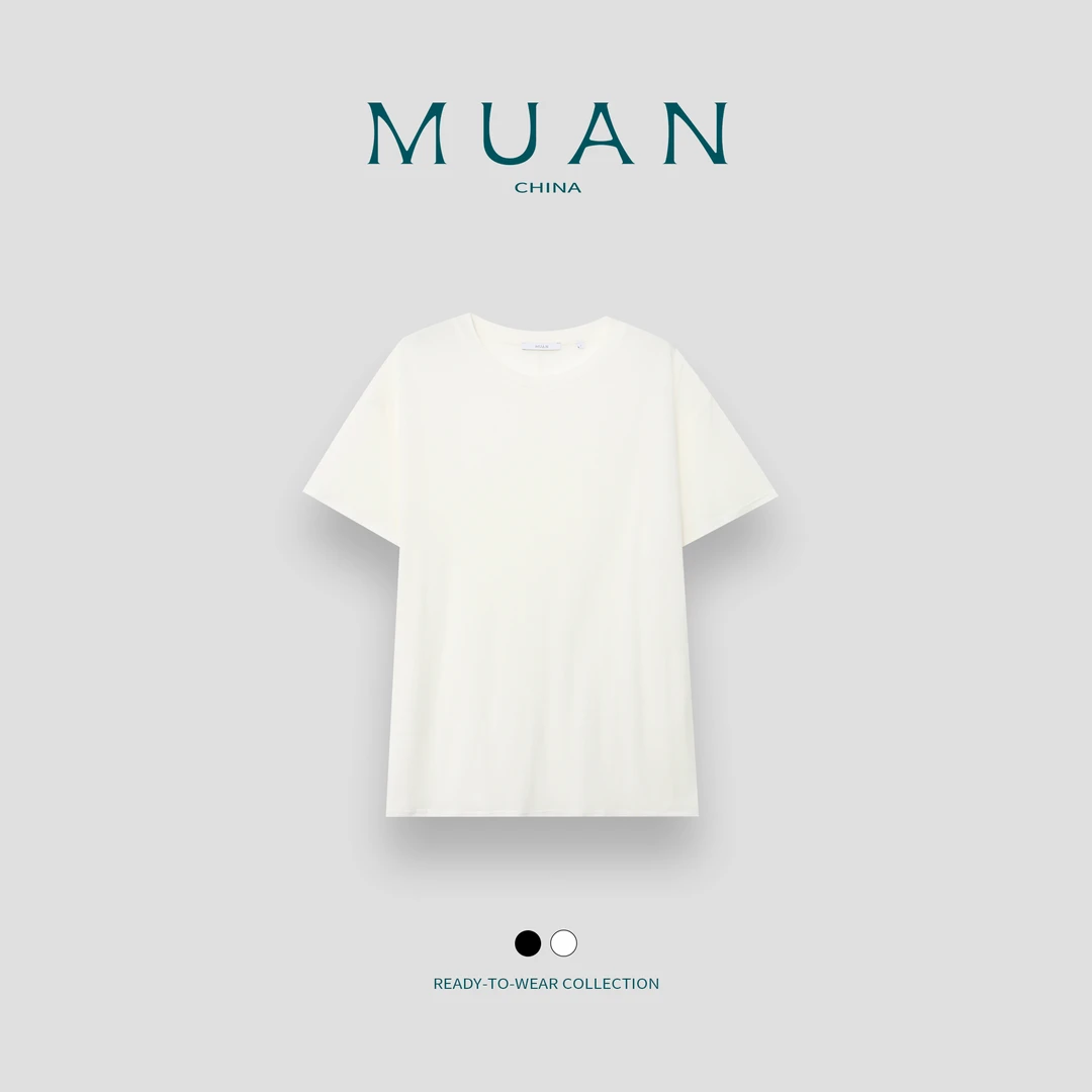 木岸：《胶片T》“胶片系列”定制亚麻宽松简约圆领短袖上衣T恤DS-9393