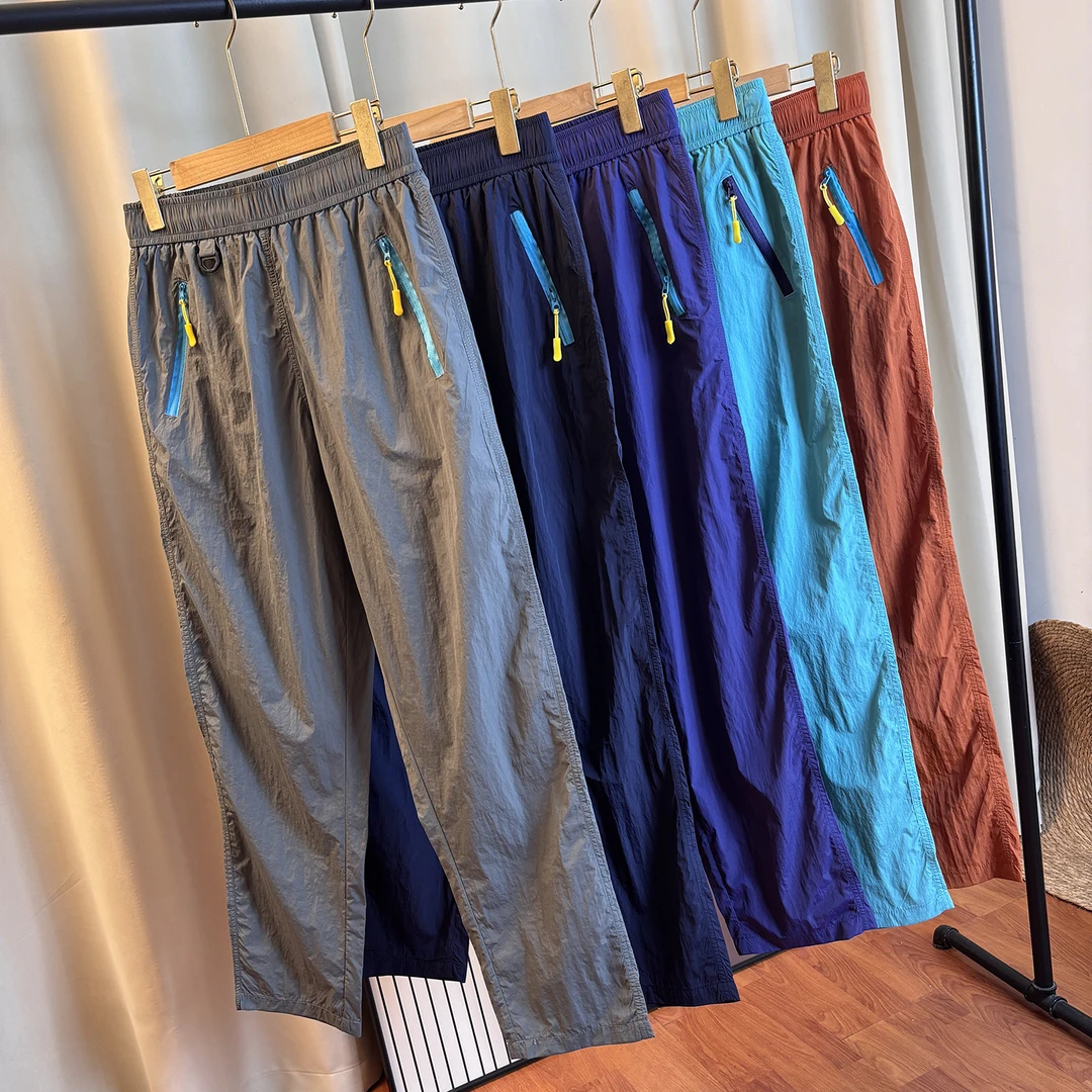 多巴胺配色 山系户外情侣春夏机能风直筒速干透气轻薄运动休闲裤