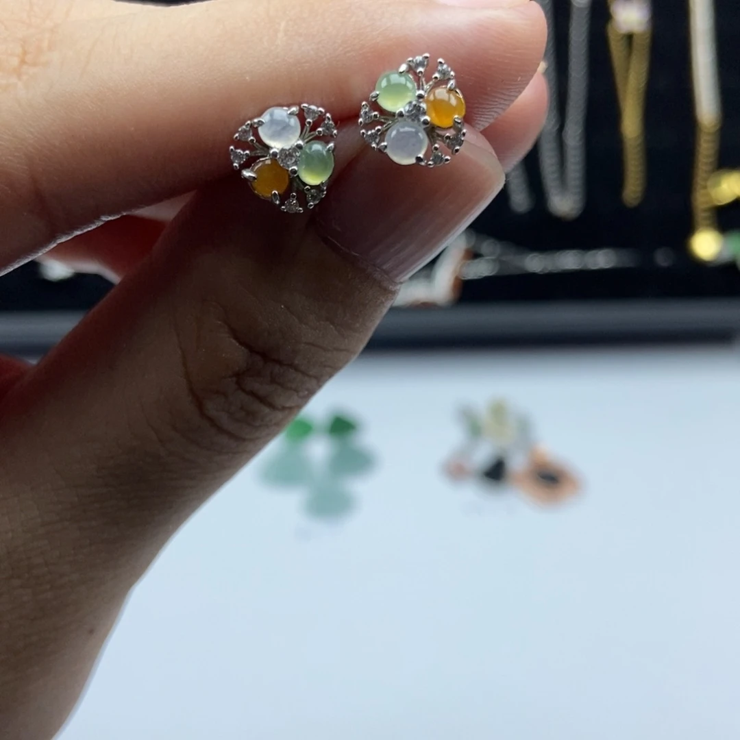 翡翠银S925镶嵌颈饰000000003
