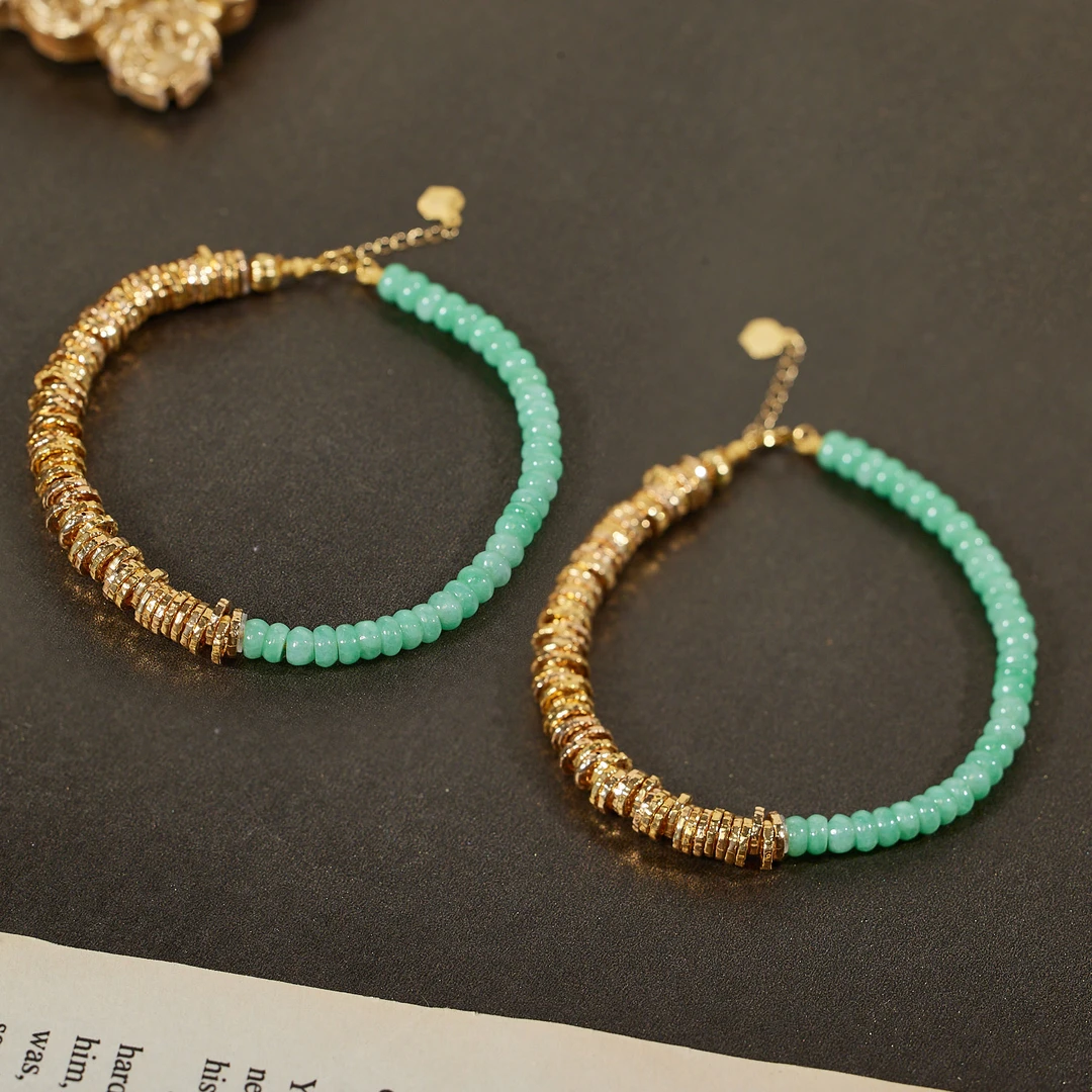 非遗好物分享【歪歪】翡翠手链18K金盘缠款（多样性发一）XB-H17001