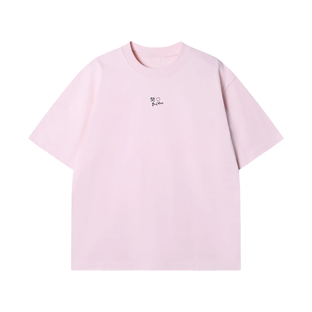 夏季高级感新款韩版纯色文字字母刺绣圆领短袖T恤休闲百搭上衣