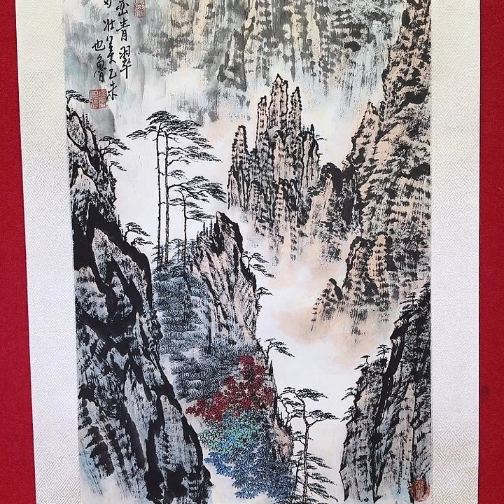 国画崔培鲁老师书画作品