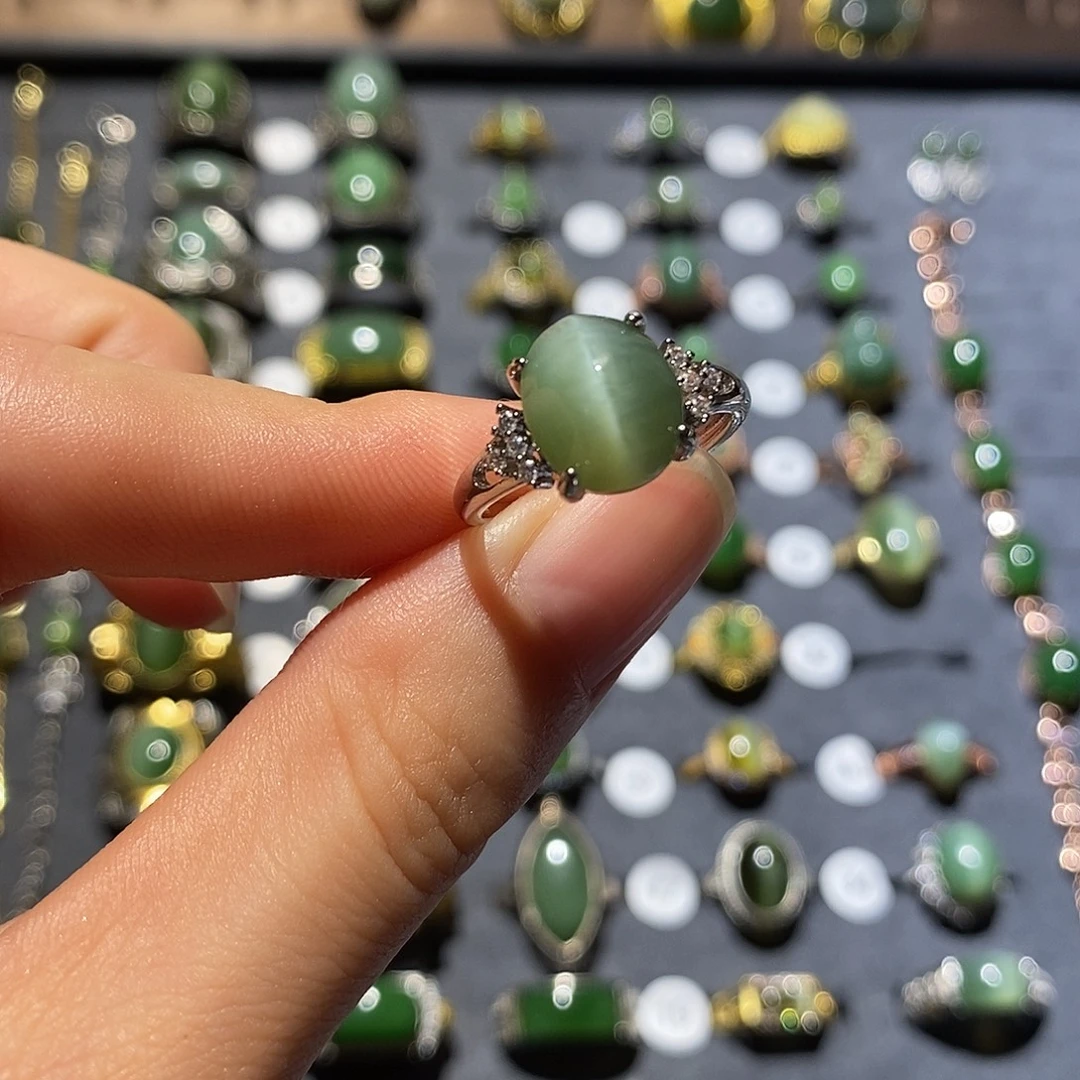 和田玉未镶嵌戒指