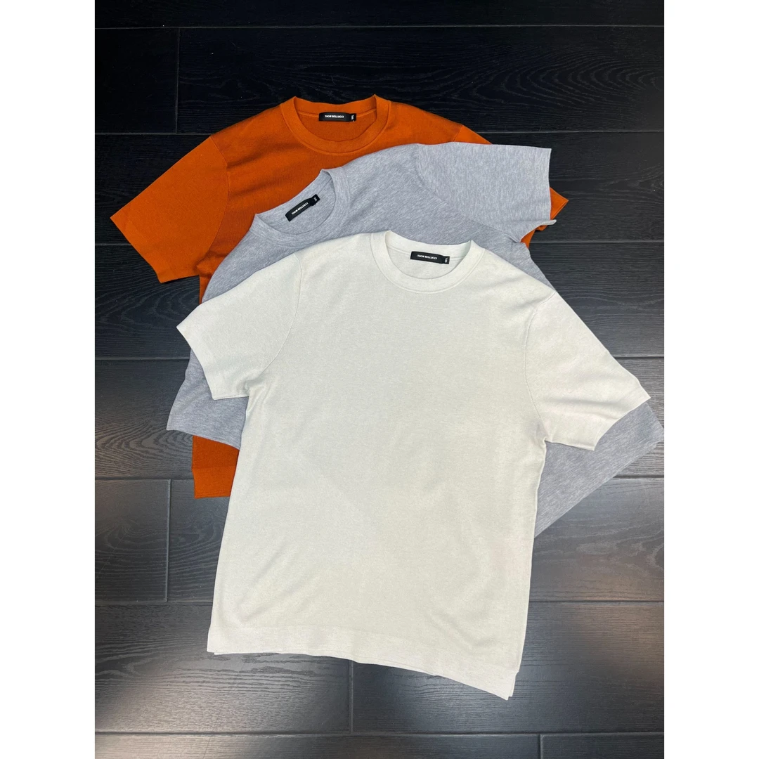 男士宽松针织短袖打底  XC101