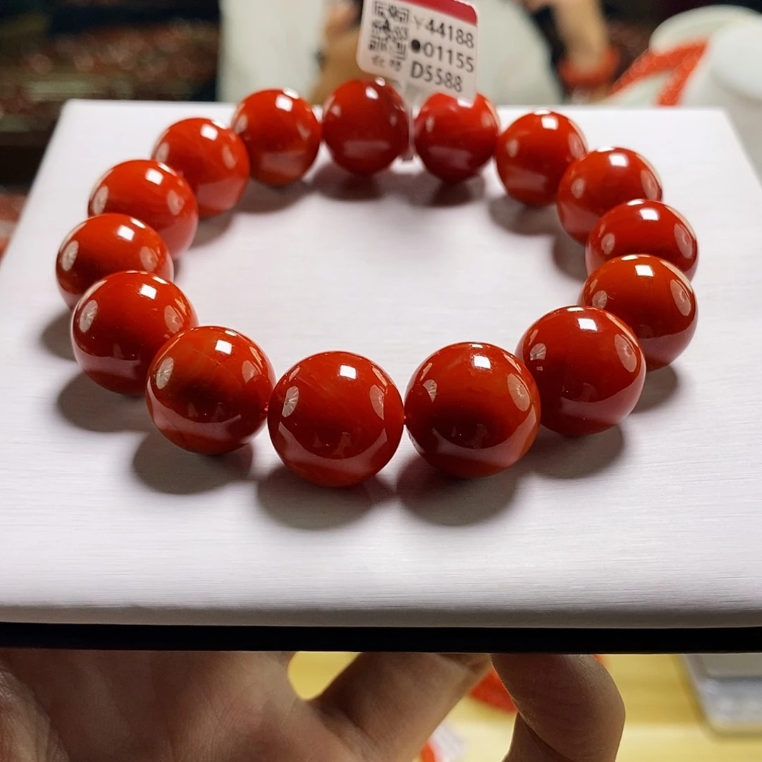 未镶嵌典藏锦红 15+mm  多样性发一南红玛瑙