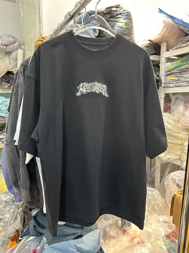 重工刺绣字母百搭男女短袖T恤