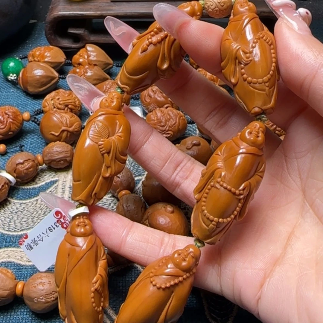 【闪购商品】橄榄核手串六合弥勒