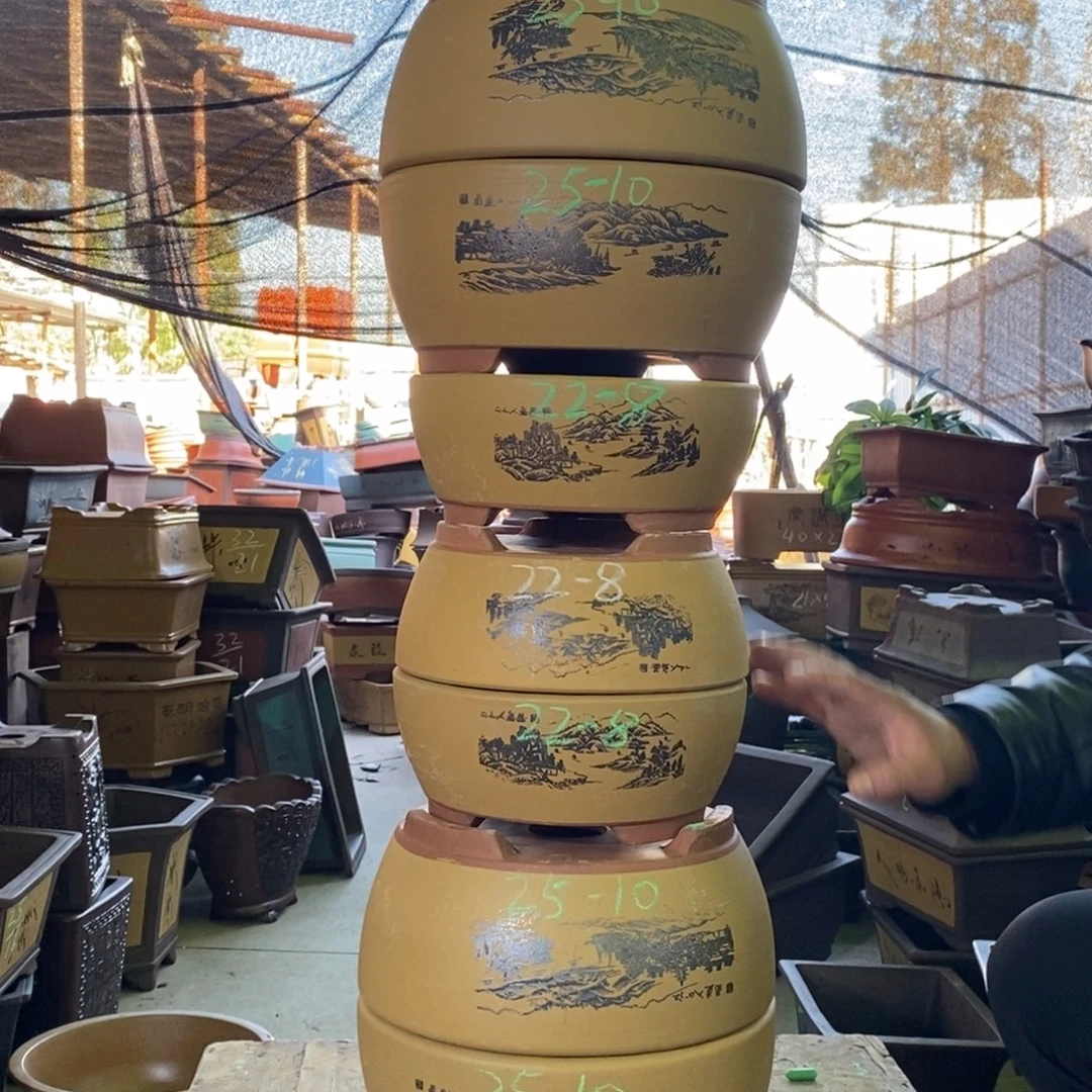 紫砂花盆紫砂花盆