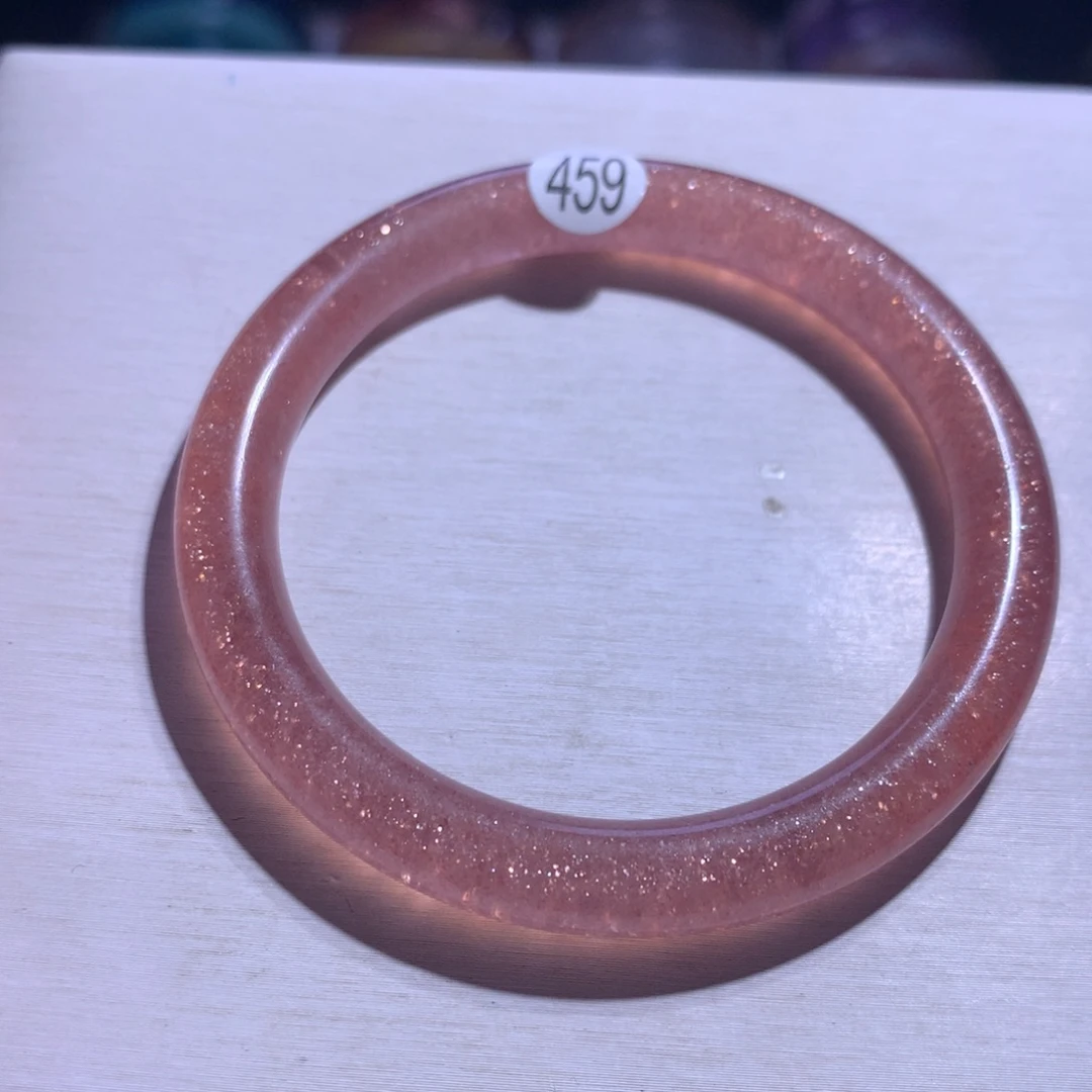 水晶手镯银S925镶嵌红草莓52.8圈459