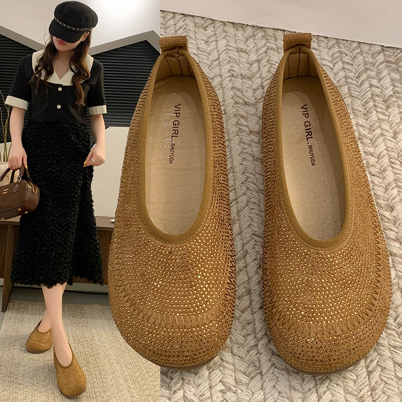 软底配裙子玛丽珍单鞋女2025年春季新款百搭法式温柔风平底水钻