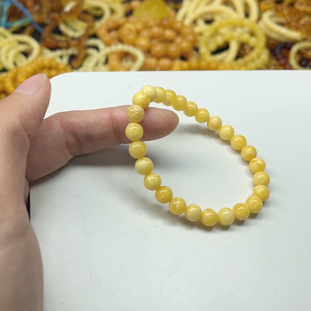 蜜蜡未镶嵌手串蜜蜡手串