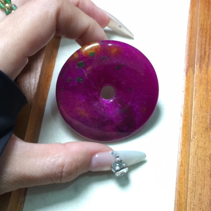 424   枚黄紫苏平安扣