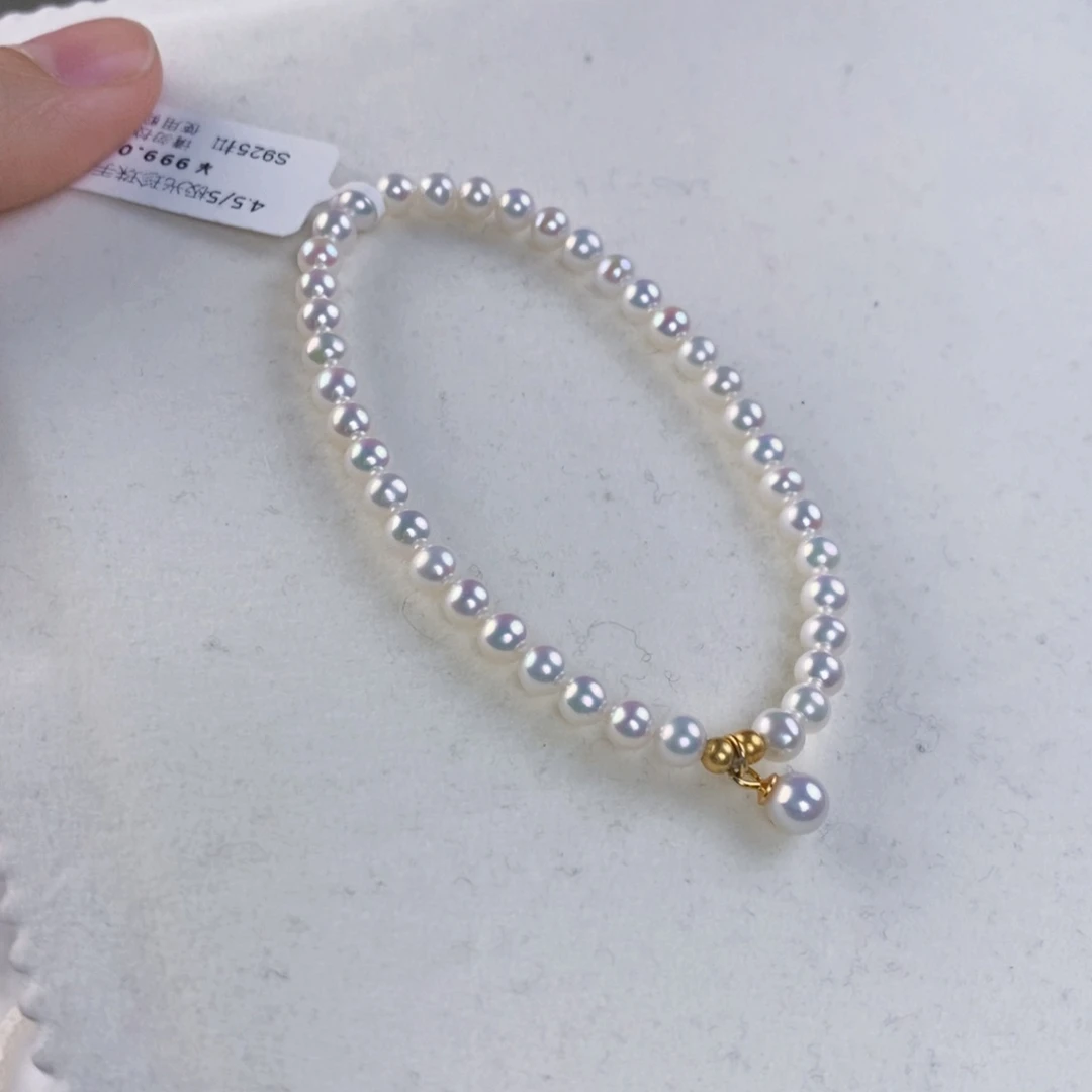 淡水珍珠手绳银S925镶嵌