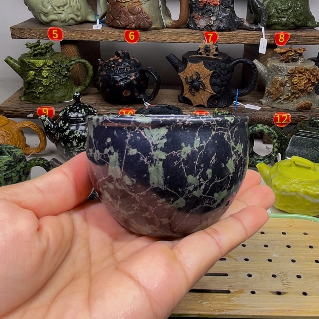 梅花石安山玉茶杯120cc