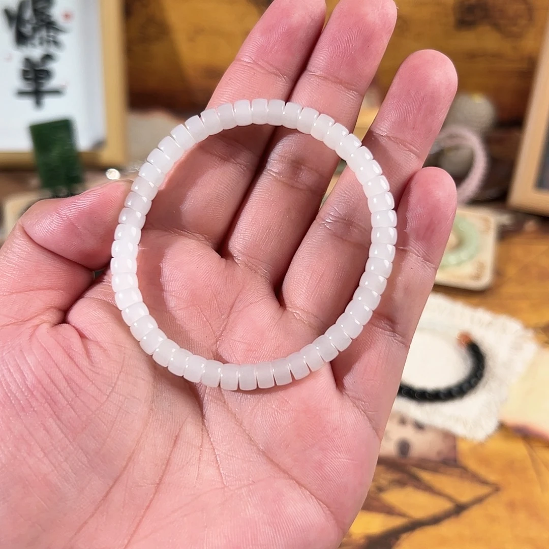 和田玉未镶嵌手链