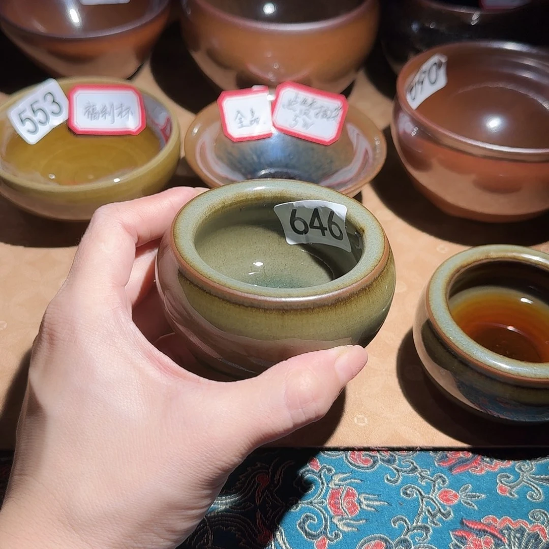 茶盏646罗莉柴烧手工主人杯