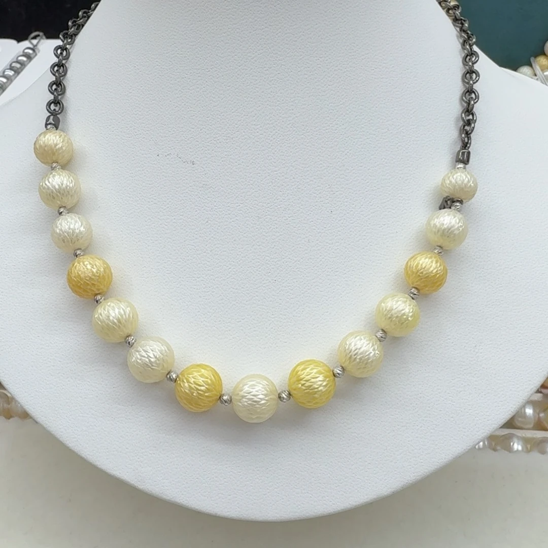 银S925镶嵌海水珍珠颈饰