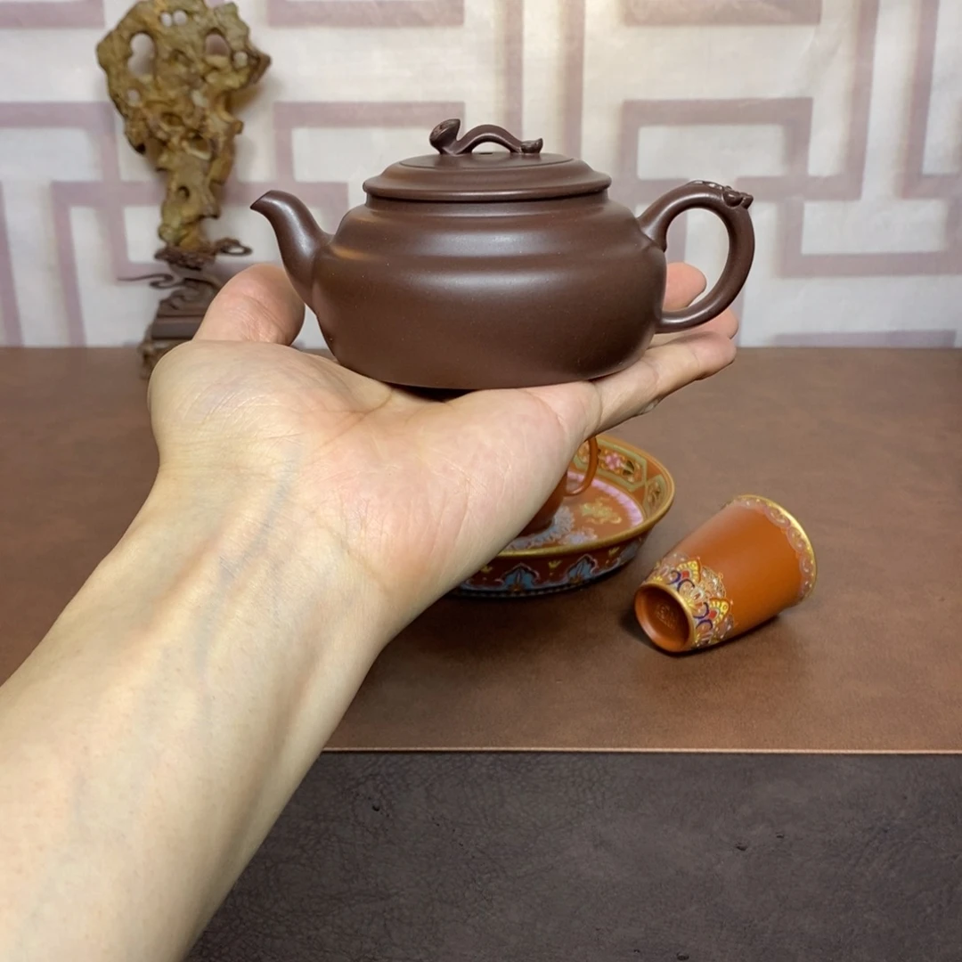紫砂茶壶紫砂茶具老紫泥紫灵