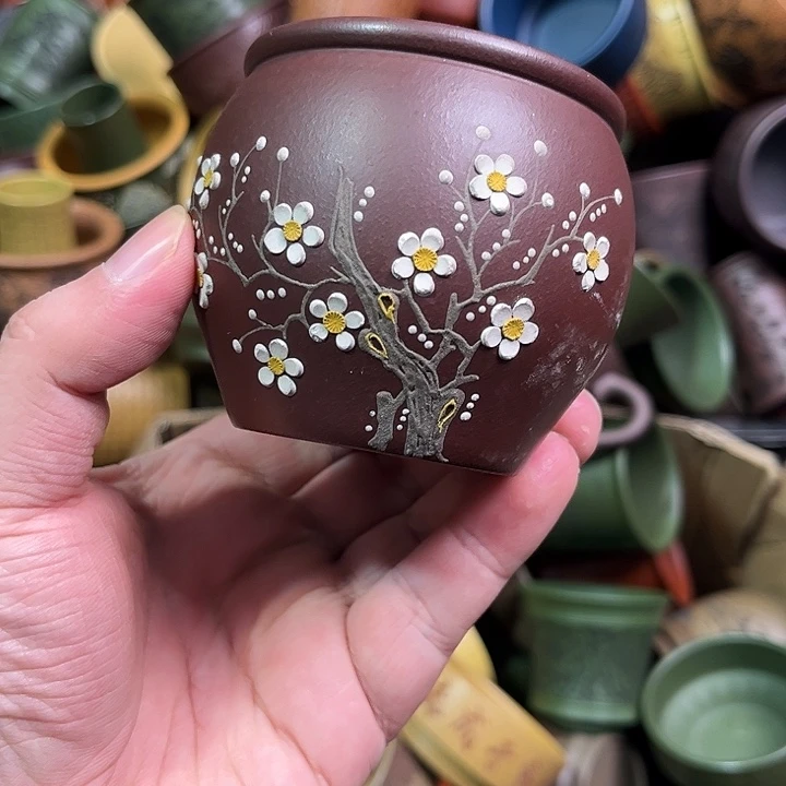 紫砂茶杯全手工紫砂主人杯