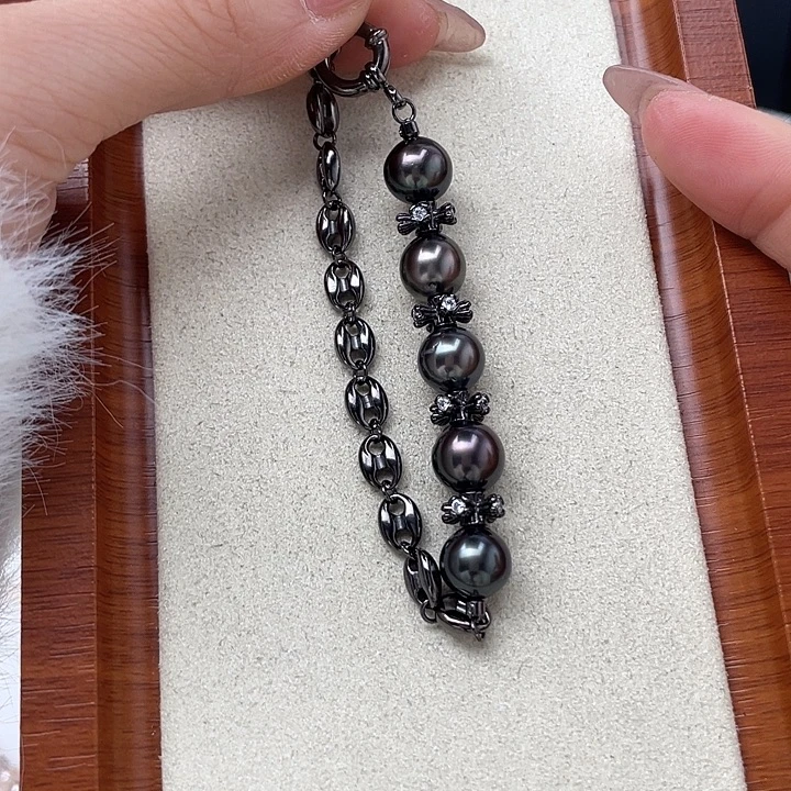 手绳海水珍珠银S925镶嵌