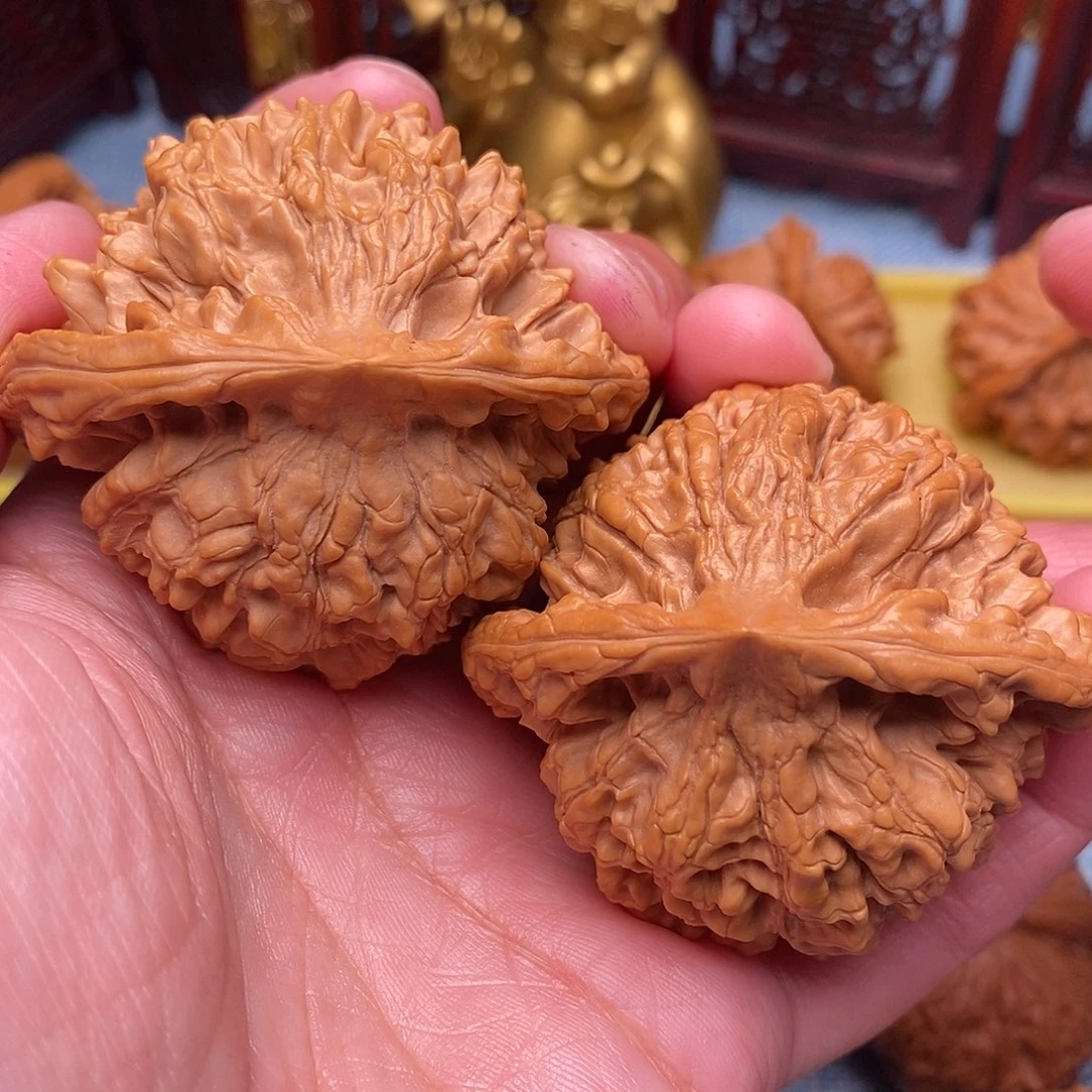 把件文玩核桃全品粗棱官帽大肚53尺