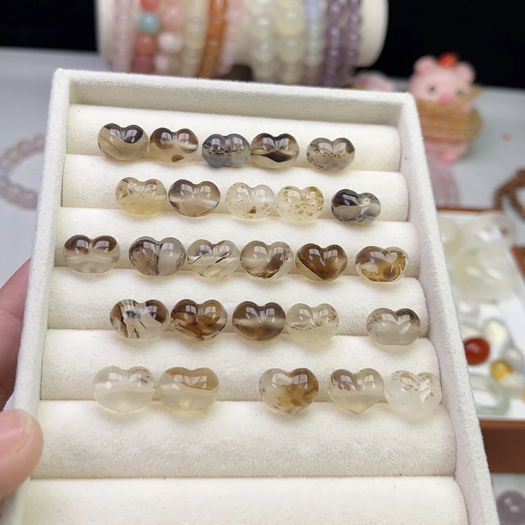 玛瑙/玉髓合金戒指屁桃