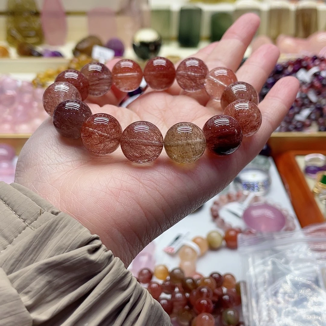 发晶手链未镶嵌熊*兔毛发