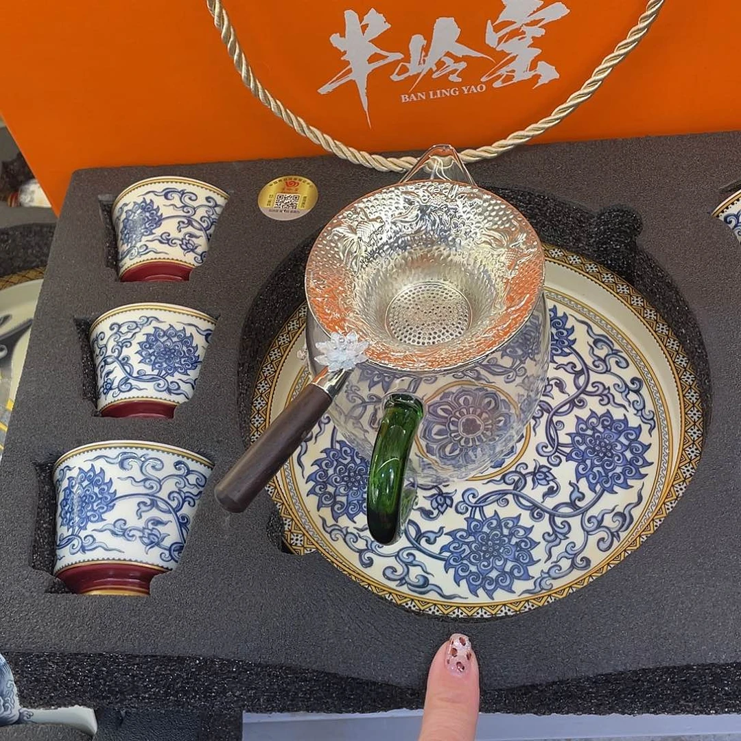 陶景德陶瓷盖碗茶具