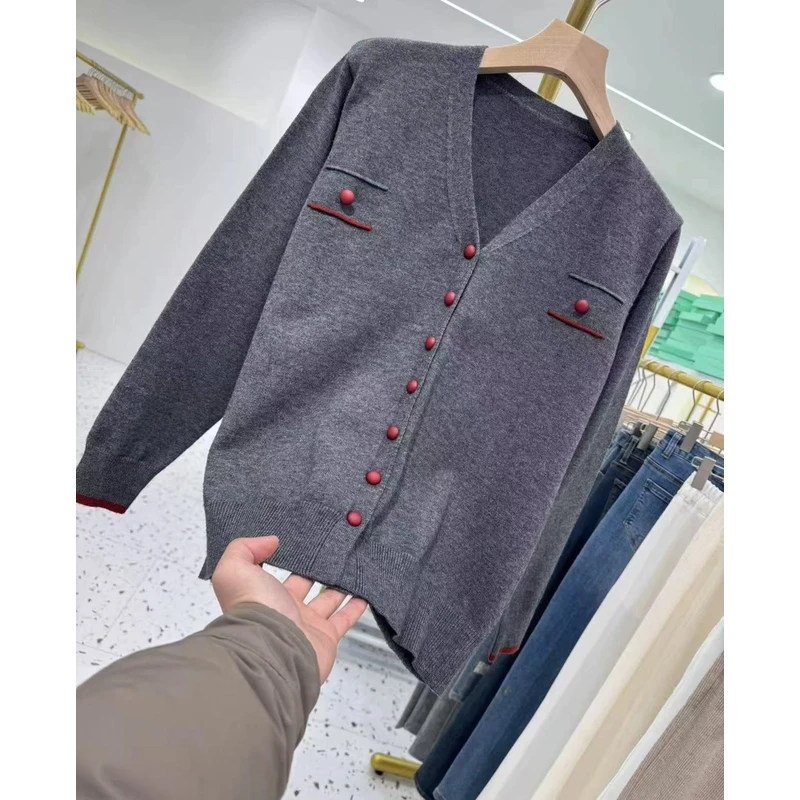 【V领流金岁月】时尚百搭针织衫