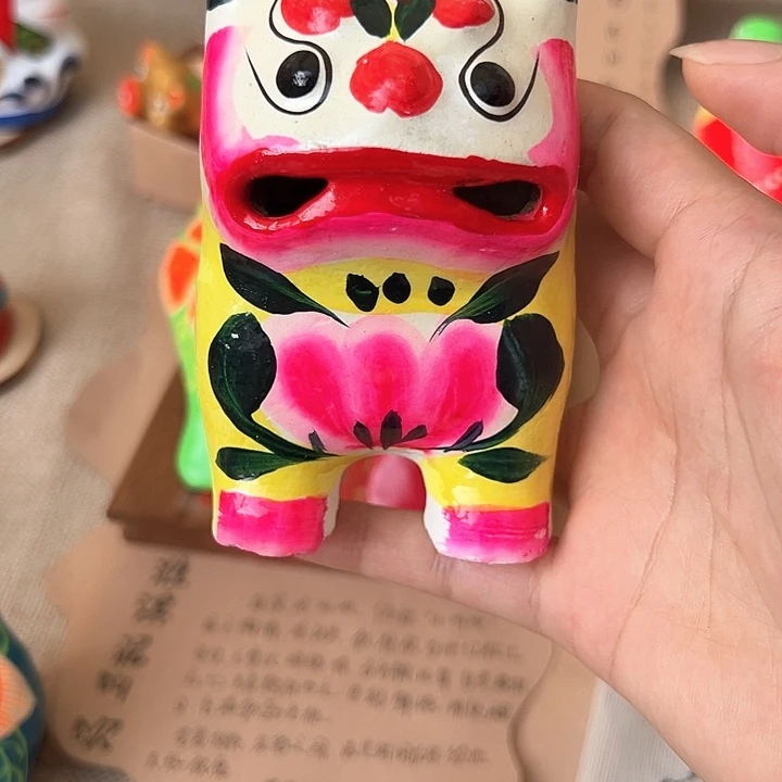 琉璃手工艺品泥叫虎 纯手工制作工艺