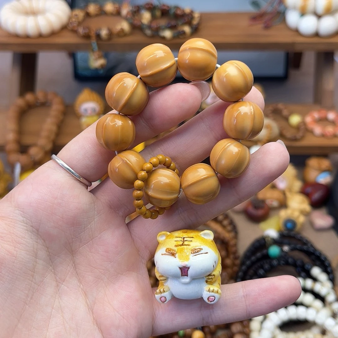 猴头核桃手串P****0手捻搭配老虎