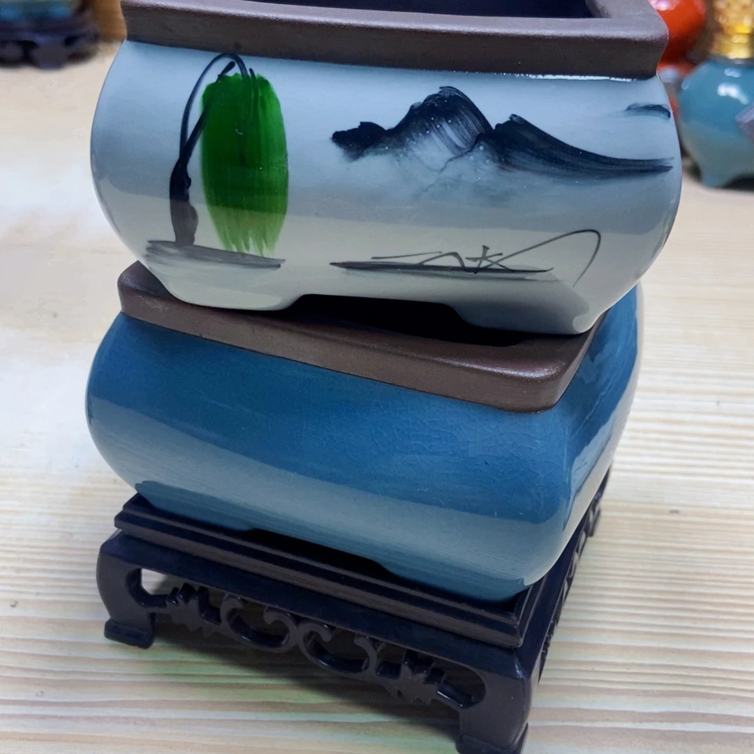 瓷片陶瓷花盆陶瓷艺术