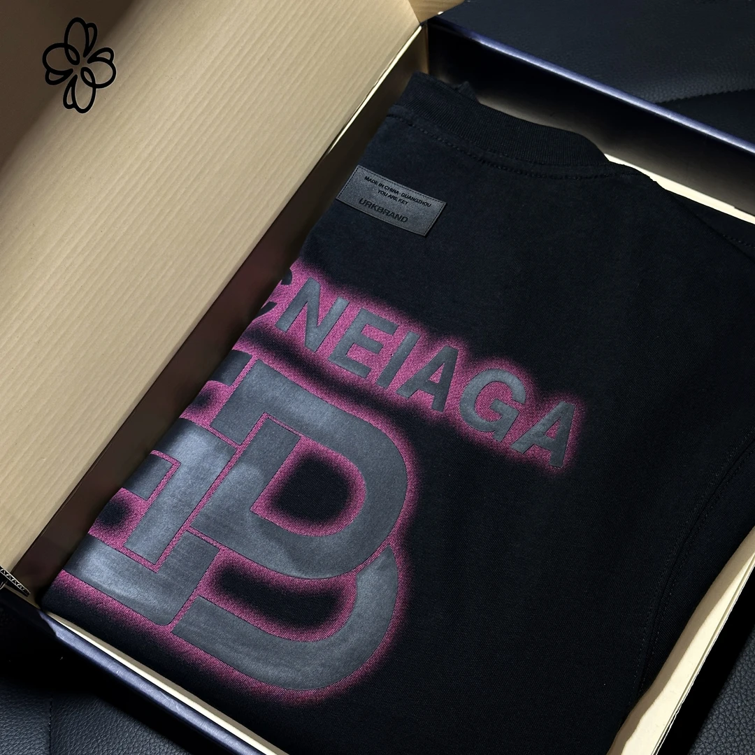 【38号链接-吧伽联名】SWAG男装夏季欧货潮牌短袖T恤高级感G2759