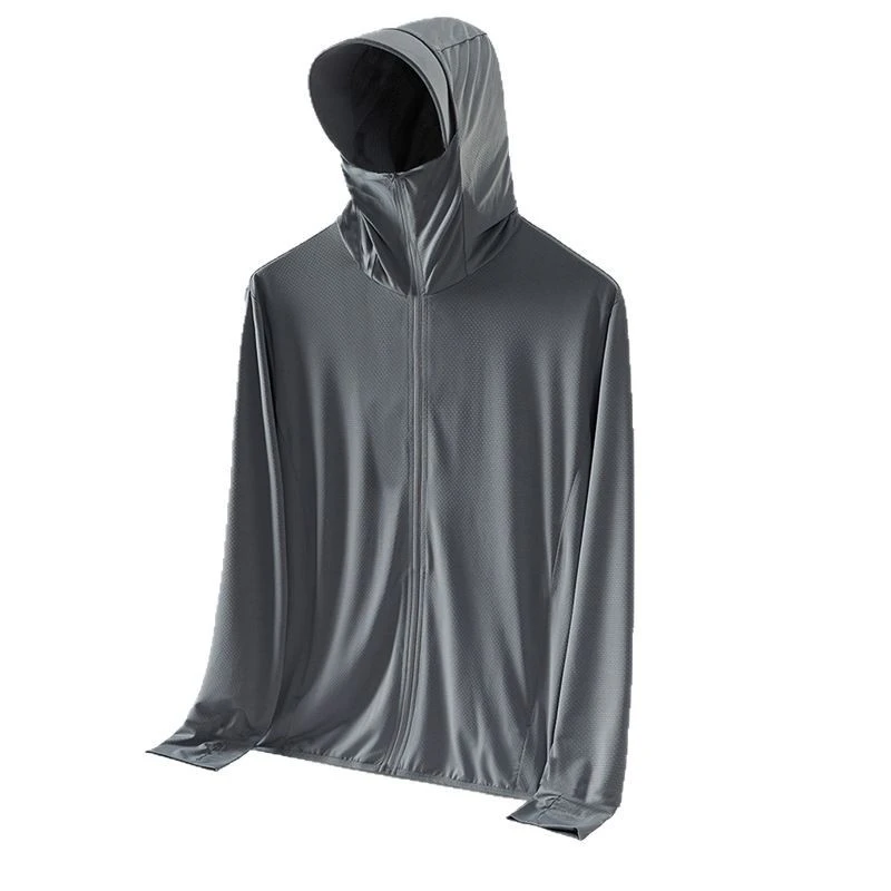 防晒衣钓鱼夹克夏季户外防晒服冰丝男式透气新款外套骑车外套薄款