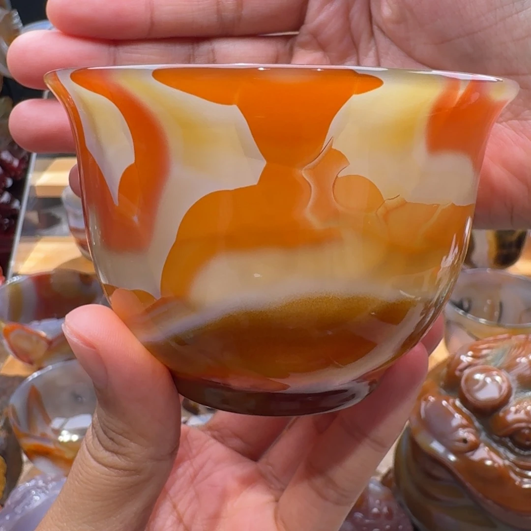 千***月定制玛瑙玛瑙茶杯