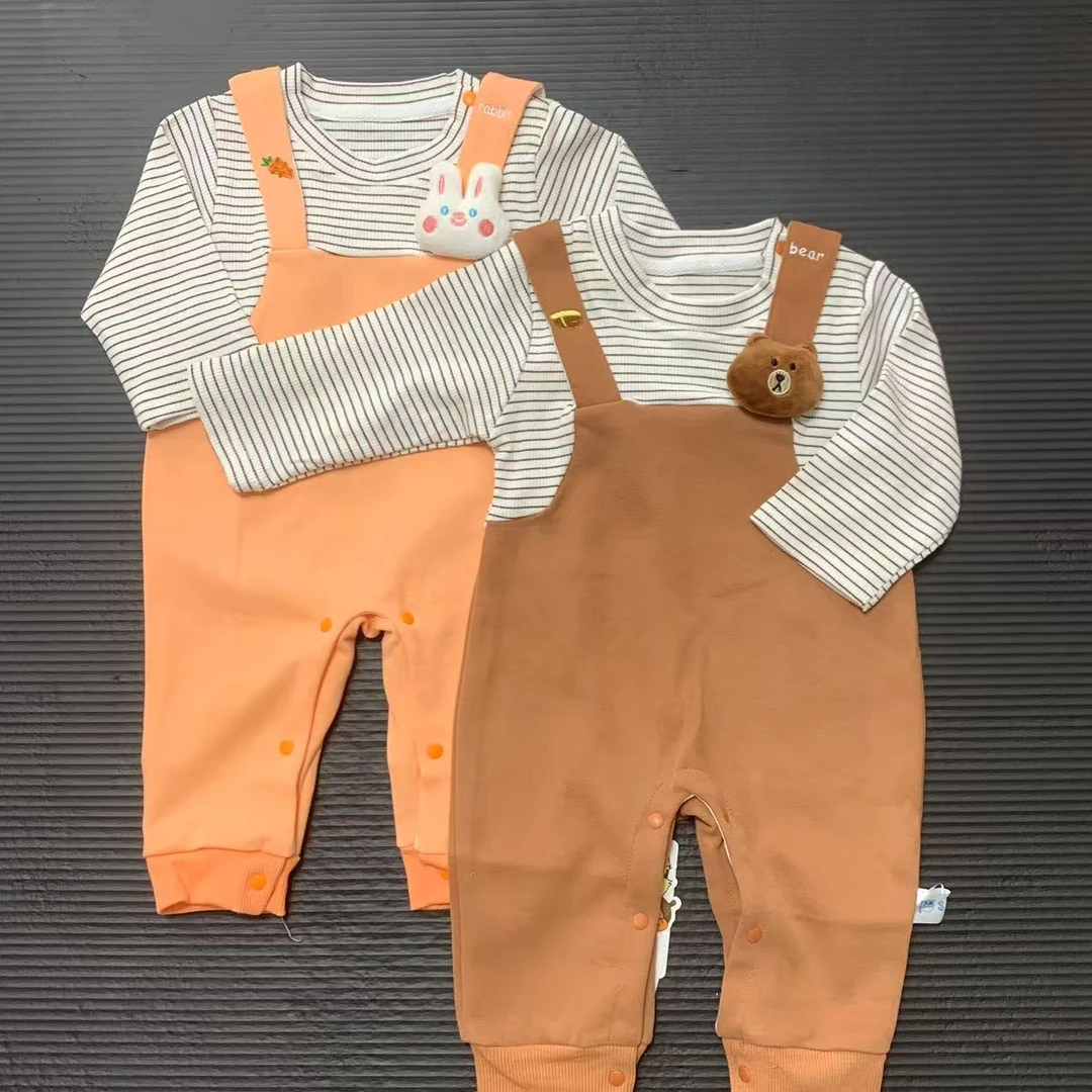 小熊兔子假两件背带连体（四季造型款）