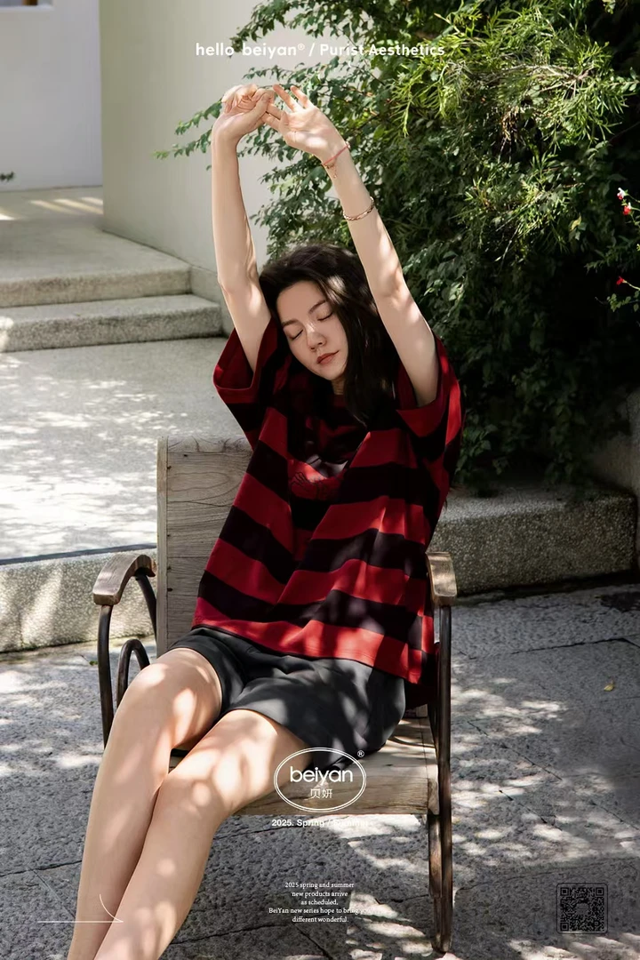 贝妍半袖短裤2025年新款家居服套装