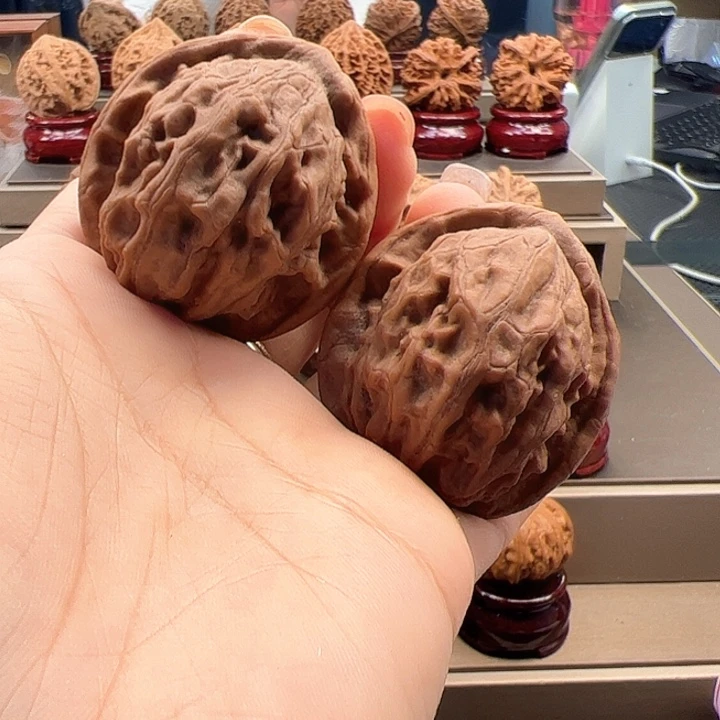 文玩核桃把件41 大红袍 e-035