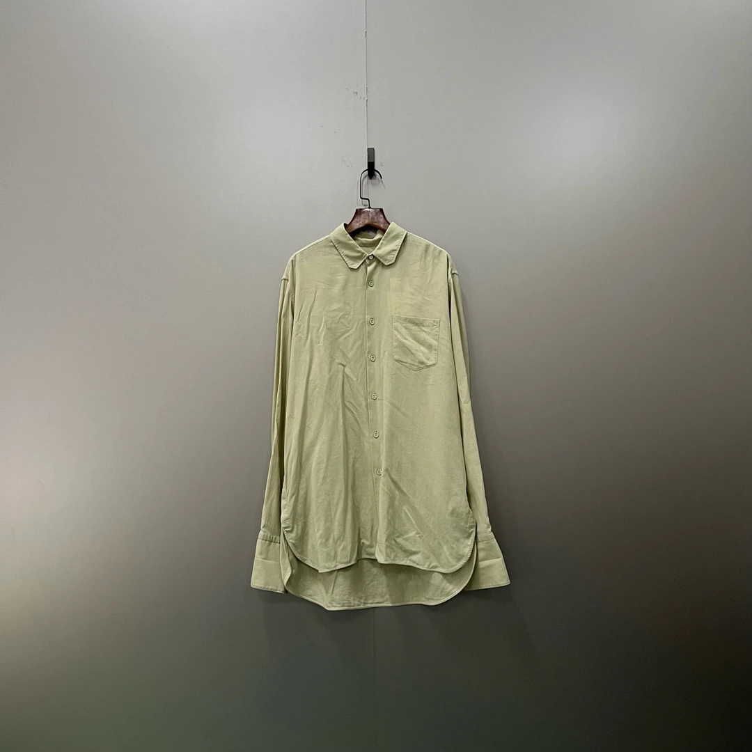 95新 LouisVuitton/路易威登 q33 lv 牛油果绿衬衫M码bc001734