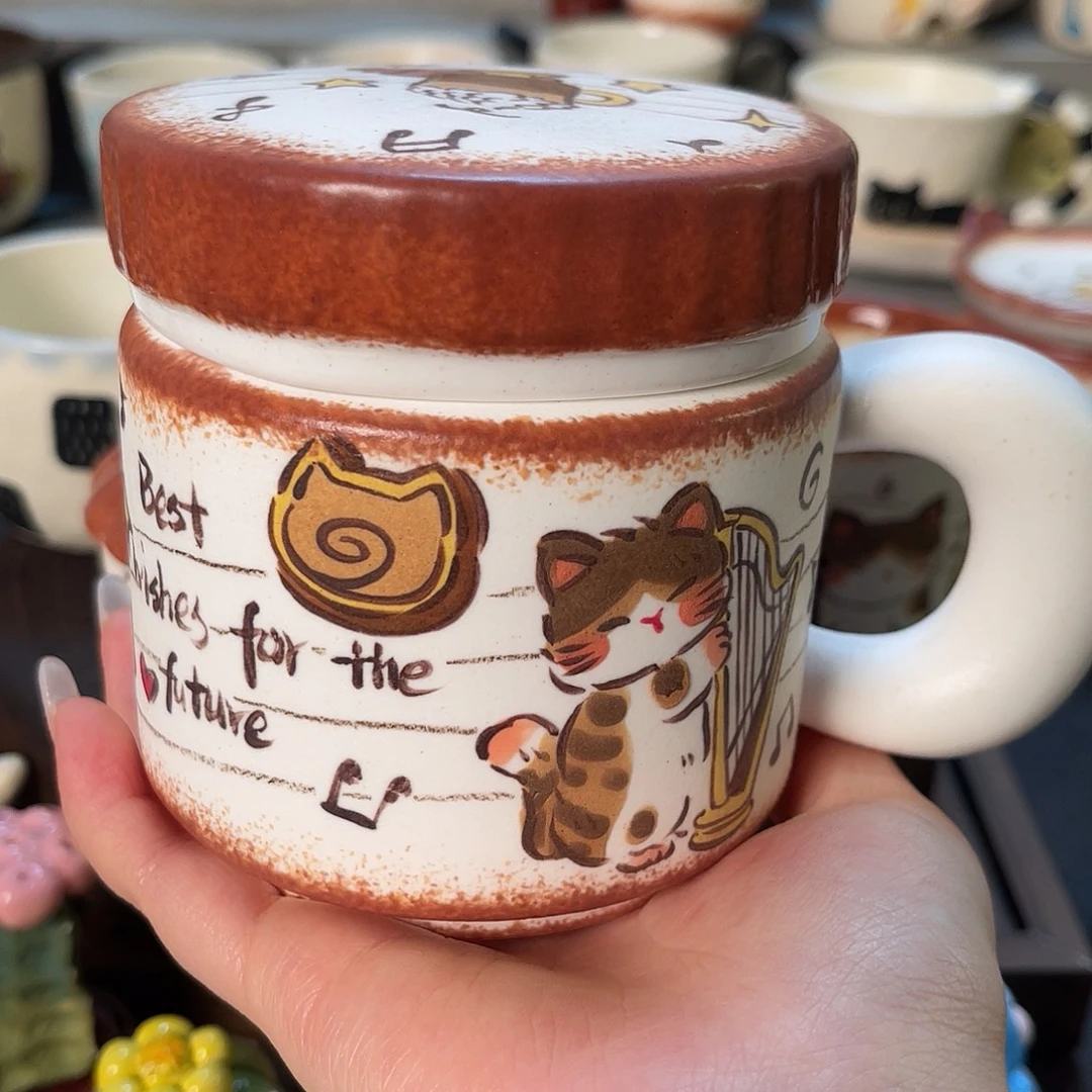 景德镇陶瓷可爱手绘杯