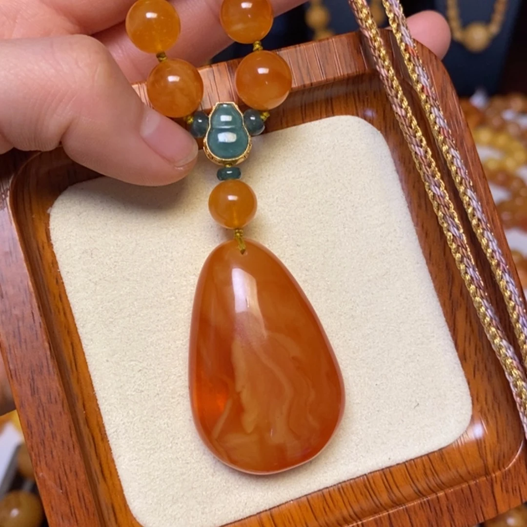 【闪购商品】蜜蜡颈饰未镶嵌项链