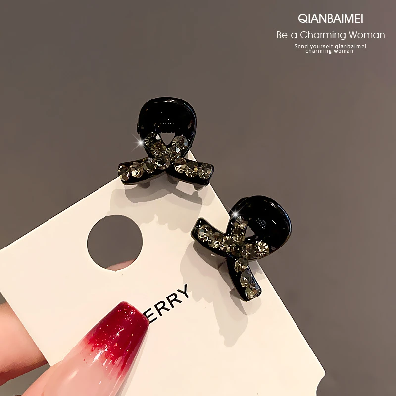 迷你小抓夹女水钻高级感2025新款碎发夹边夹刘海夹公主头小号夹子