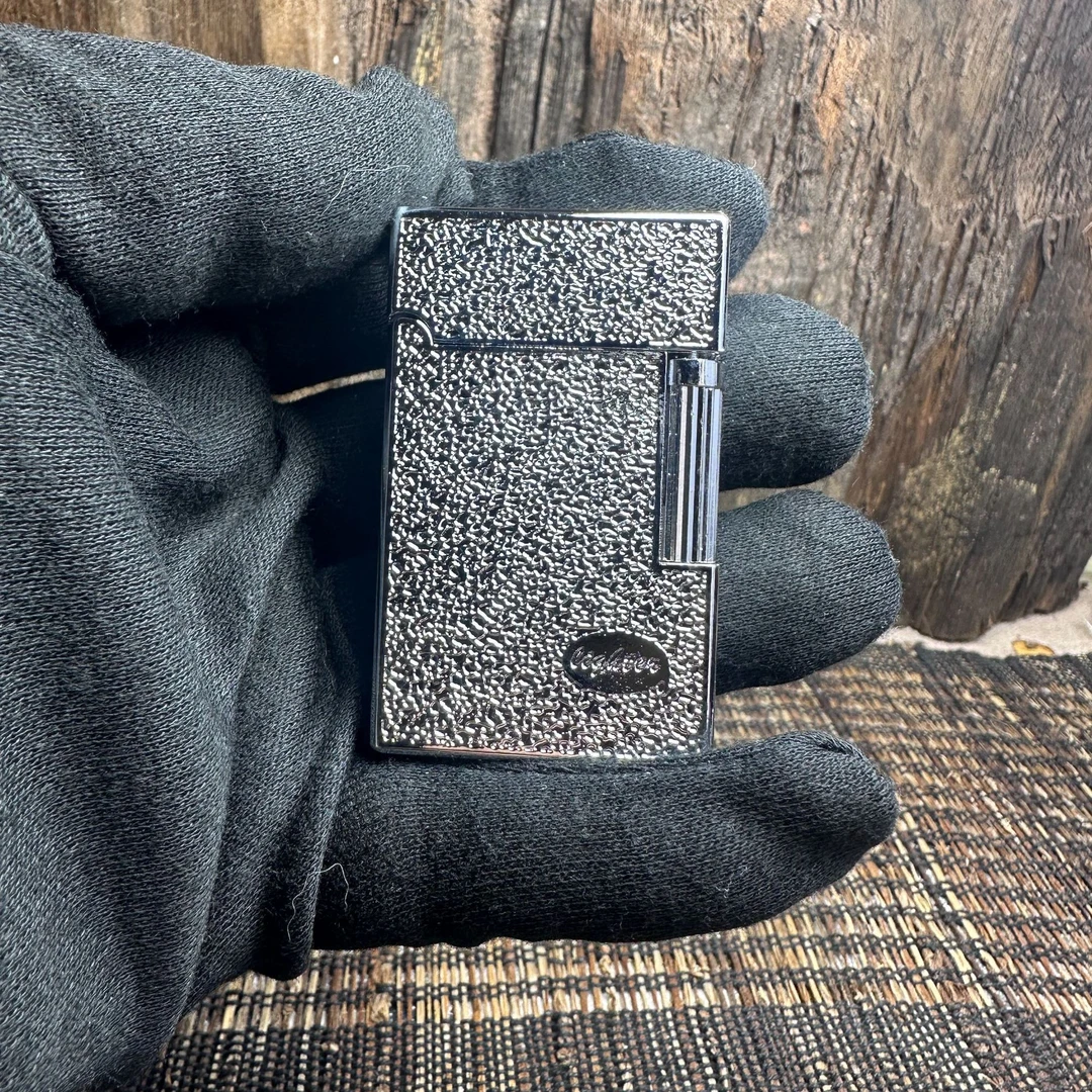 LYD-18018 冰裂纹朗声银 充气打火机经典时尚创意商务款气体机