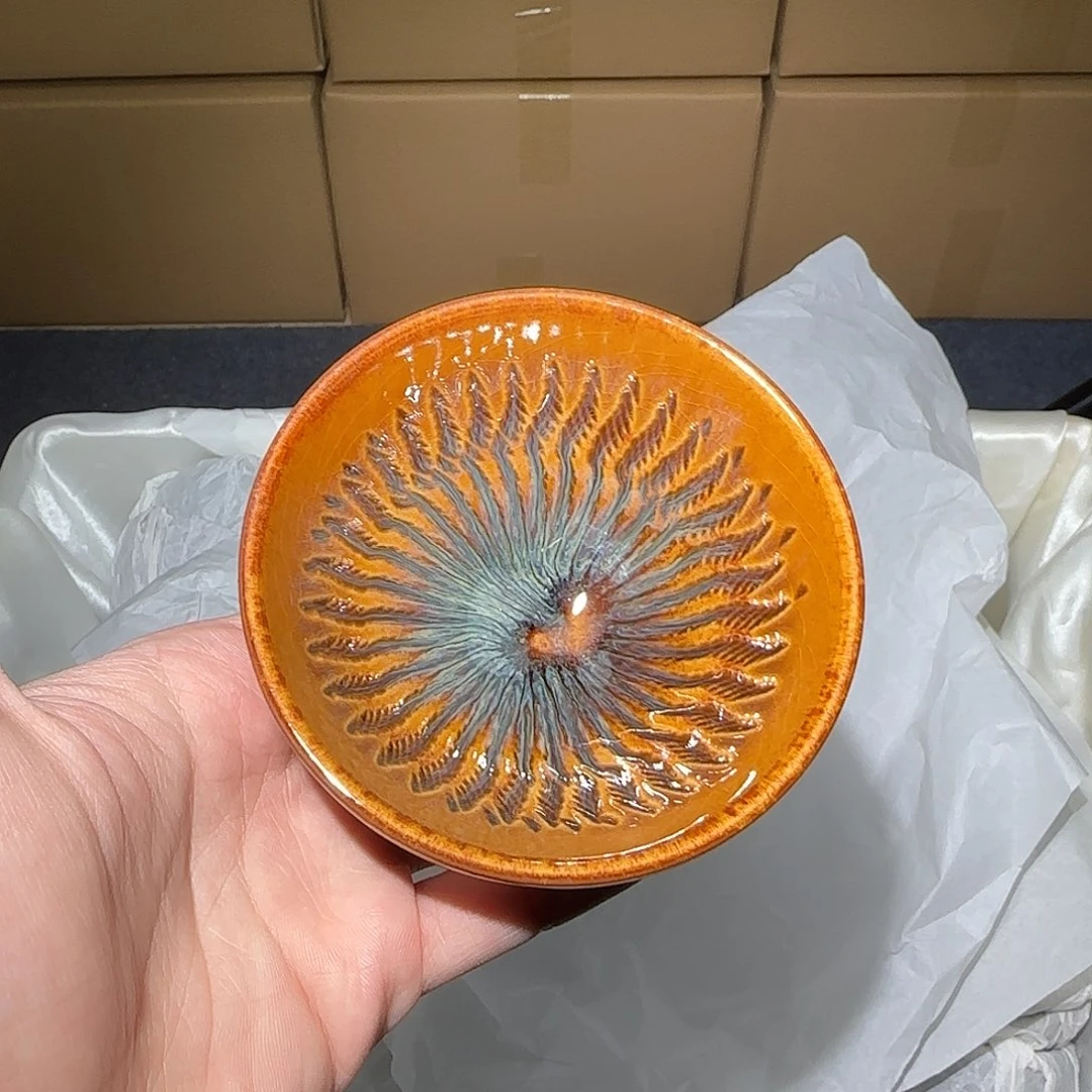 茶盏微瑕建盏，介意勿拍